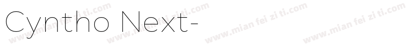 Cyntho Next字体转换